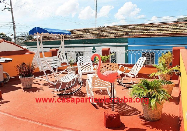 'Roof terrace' Casas particulares are an alternative to hotels in Cuba.